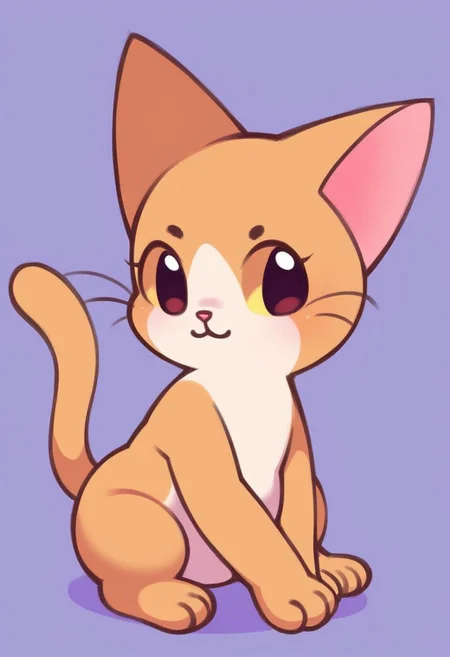 a small sweet cute cat sitting