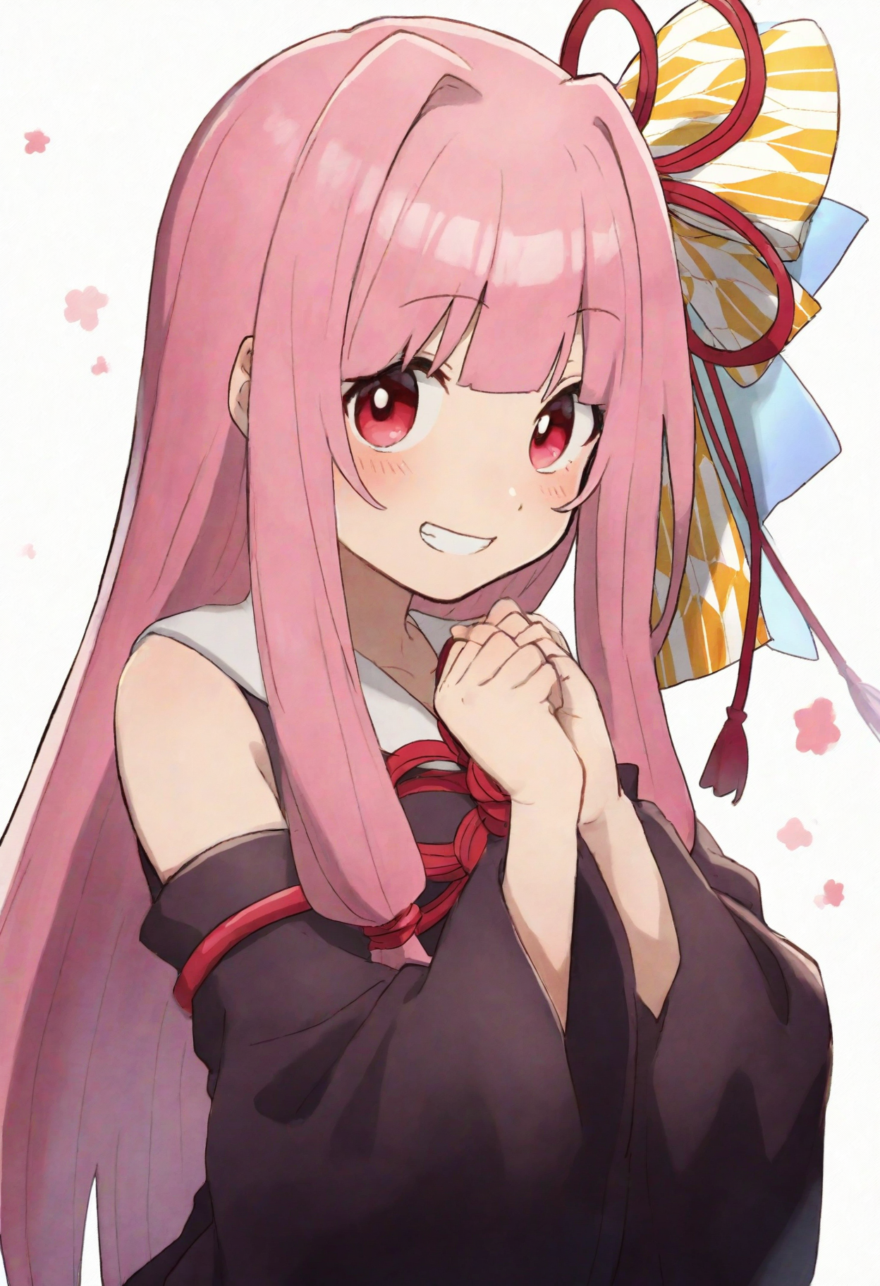 high definition, amazing quality, very aesthetic, best quality, masterpiece, highres, 
1girl, solo, upper body, looking at viewer, kotonoha akane, <lora:corn_kuten_style_NoobAI_v3:1> cornkuten,