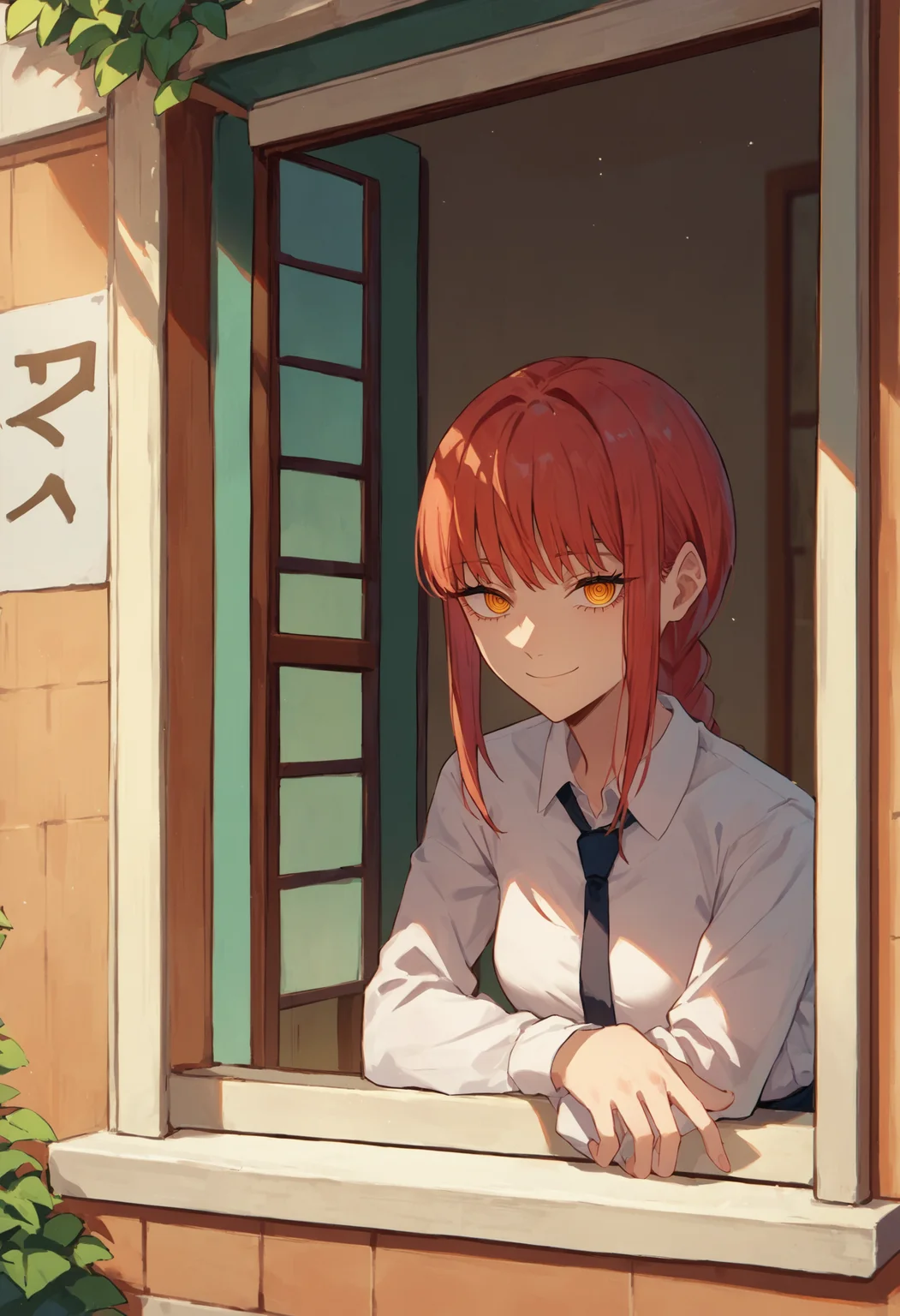 score_9_up score_8_up score_7_up, source_anime, 1girl, makima \(chainsaw man\), smile, from outside window, looking at viewer
<lora:from_outside_window_24re_pony_2_d4:1>