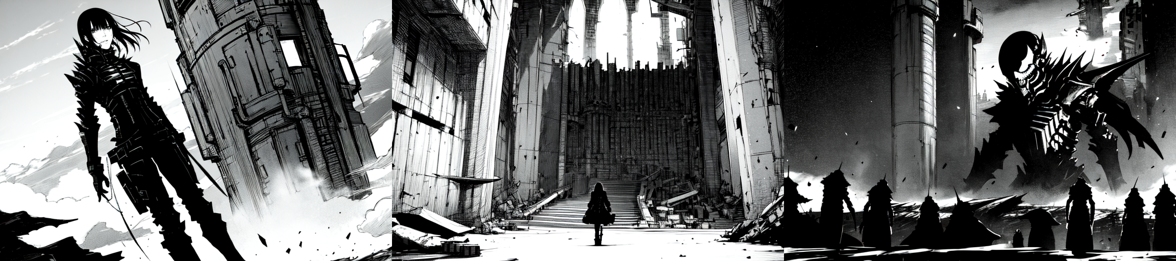 highly insanely detailed, masterpiece, top quality, best quality, highres, 4k, 8k, RAW photo, (very aesthetic, beautiful and aesthetic), 
__lazy-wildcards/subject/env-bg/nihei_tsutomu-blame-env/prompts__, 
<lora:ABARA:0.8>, 
(1girl:1.3), 
solo focus, 
__lazy-wildcards/dataset/background__,âââ
