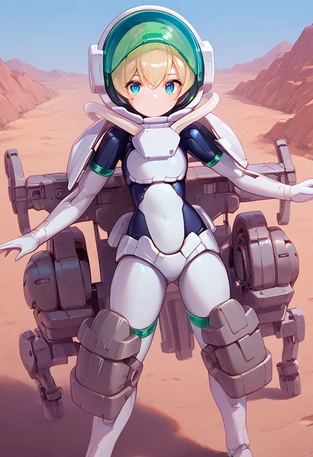 mars concept,(score_9:0.9),score_8_up,score_7_up,(zPDXL2),anime style,rating_safe,<lora:SIS-Gc11w Stipla-Steroy ponyXL v3.2:0.96>,SIS-Gc11w Stipla-Steroy,spacesuit,Stipla-Steroy spacesuit,doll joint,1girl,space helmet,backpack,armor,Stipla-Steroy armor,helmet open,<lora:Creamcod-Style-PonyXL:0.7>,on mars,desert,