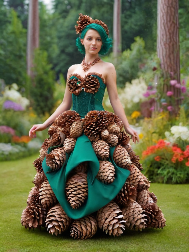 ral-pinecone, a female model in a fancy dress  <lora:ral-pinecone-sdxl:1>