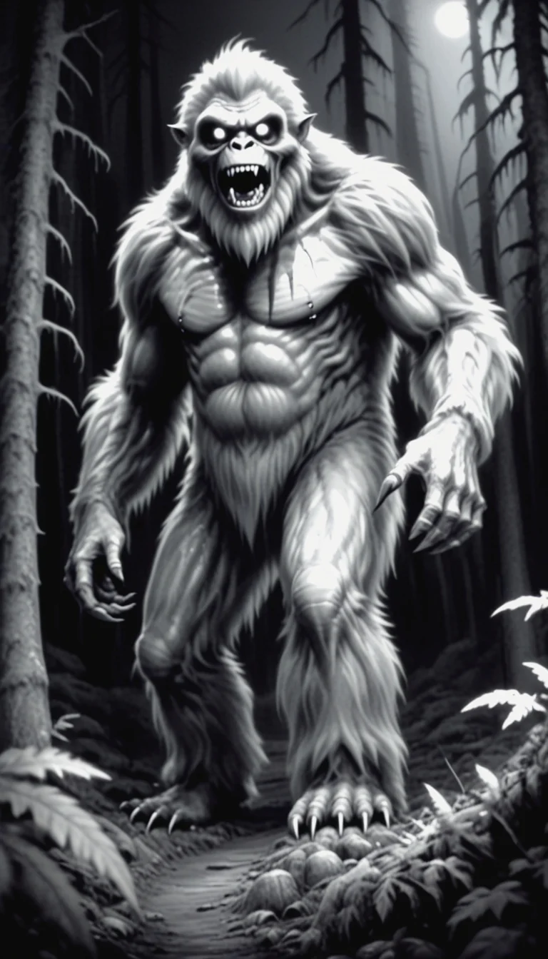 monochrome, horror,
yeti,
A gloomy misty forest, A grin, rotten teeth,
score_9, score_8_up, score_7_up, score_6_up, score_5_up, score_4_up score_9,score_8_up