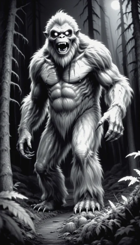 monochrome, horror,
yeti,
A gloomy misty forest, A grin, rotten teeth,
score_9, score_8_up, score_7_up, score_6_up, score_5_up, score_4_up score_9,score_8_up
