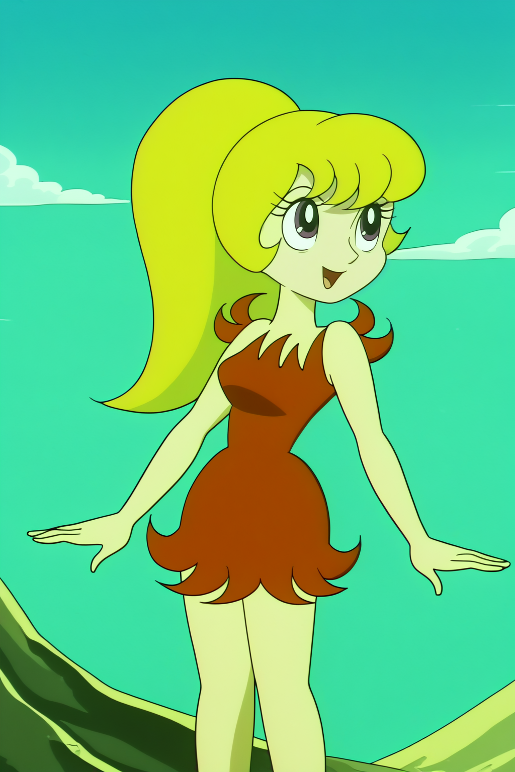 hecate, rating_safe, solo, red dress, anime screencap <lora:COMMISSION_Princess_Knight-Hecate-PDXL:1>