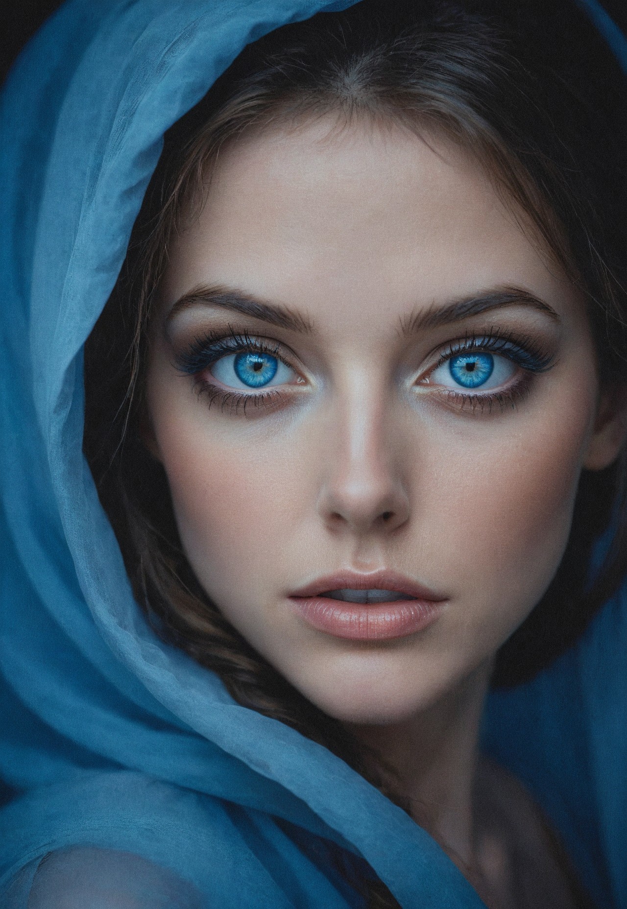photographic art, stunning, (dramatic) lighting, (sensational) haze, beautiful blue eyes<eyedetailpxl>, vivid, stark, stunning, documentary photography, ffacedetailxl, detailxl,