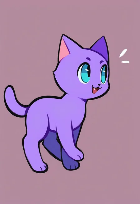 a small sweet cute cat walking