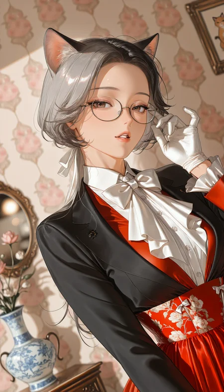 ((seductive, realistic, pinup, pinup_\(style\), portrait, cowboy_shot, blurry, bokeh, best quality, dutch angle, depth of field))
((Chinoiserie, ((wallpaper \(object\), wallpaper \(decoration\))), love and deepspace 1.3k
Characters
?
protagonist (love and deepspace) 562
?
sylus (love and deepspace) 452
General
?
1boy 1.4M
?
1girl 6.1M
?
animal ears 1.2M
?
ascot 141k
?
black hair 1.5M
?
black suit 11k
?
bow 1.2M
?
bowtie 308k
?
brown eyes 854k
?
cat ears 284k
?
collared shirt 457k
?
dress 1.3M
?
flower 630k
?
formal clothes 69k
?
glasses 371k
?
gloves 1.4M
?
grey hair 691k
?
lips 140k
?
long hair 4.4M
?
long sleeves 1.6M
?
mirror 28k
?
parted lips 501k
?
red dress 93k
?
red eyes 1.3M
?
reflection 37k
?
shirt 1.9M
?
short hair 2.3M
?
suit 75k
?
vase 8.2k
?
wallpaper (object) 1.1k
?
white bow 89k
?
white bowtie 12k
?
white gloves 303k
?
white shirt ))