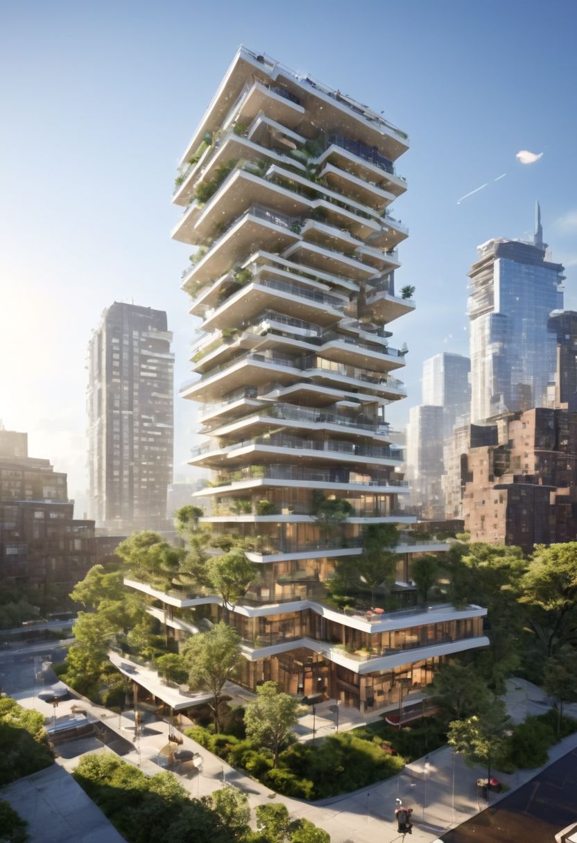 (((Modern style architecture, housing, luxury residence))),
outdoors, sky, tree, blue sky, no humans, ground vehicle, building, scenery, reflection, city, cityscape, bare tree, skyscraper, real world location,
(Large Files, Ultra Realistic, 8K, 16k, FHD, HD, VFX, Perfect, Photography, composition, Architecture Sales Photography, Architecture Competition, Ultra High Resolution, Cinematography, High Resolution Image:1.1), (dramatic lighting, direct sunlight, ray tracing, clear shadow:1.2), (real landscape:1.1), (blurred background:1.0), (urban background, more_details)  
(avant-garde, future, reality, science fiction, photorealistic), (modern architecture:1.2), White limestone with black granite, fountain, waterfall, landmark, square, path, narrow street,
(Large Files, Ultra Realistic, 8K, 16k, FHD, HD, VFX, Perfect, Photography, composition, Architecture Sales Photography, Architecture Competition, Ultra High Resolution, Cinematography, High Resolution Image:1.1), (dramatic lighting, direct sunlight, ray tracing, clear shadow:1.2),  (real landscape:1.1), (blurred background:1.0), (urban background, more_details) ,
great lighting, extremely detailed, clear, SteamPunk, <stardeaf-cold-arc>, horizontal