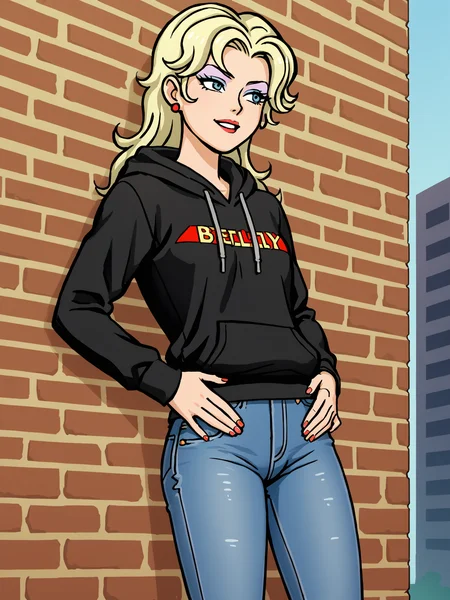 rrbetty, hoodie, jeans
score_7_up, score_8_up, score_9_up, source_anime <lora:rrbetty:0.8>