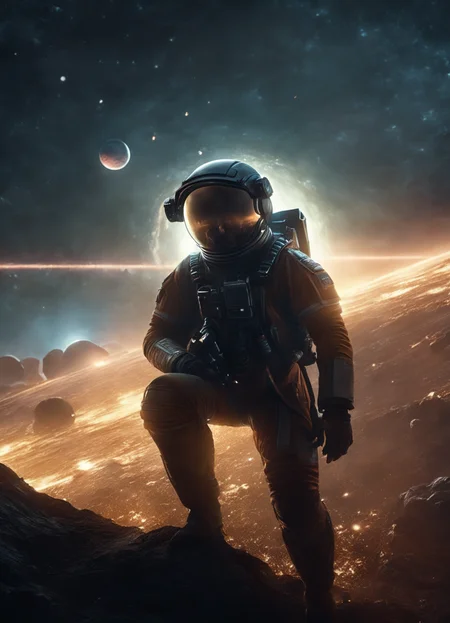 cinematic film still cinematic still no humans, glowing, space, fflix_dmatter . emotional, harmonious, vignette, highly detailed, high budget, bokeh, cinemascope, moody, epic, gorgeous, film grain, grainy", "no humans, glowing, space, fflix_dmatter, extremely detailed, drawn by ruan jia, ruan jia, greg rutkowski, cinematic, artstation, key art, hyperrealism, octane render, 8 k
<lora:DarkMatterXLv2:1>, , <lora:FILM_PHOTOGRAPHY_STYLE:0.25> . shallow depth of field, vignette, highly detailed, high budget, bokeh, cinemascope, moody, epic, gorgeous, film grain, grainy