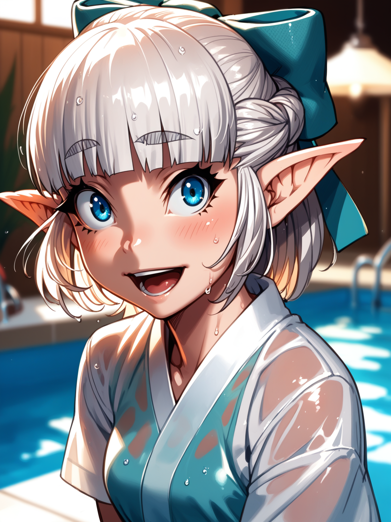 (upper body, solo focus:1.2) <lora:happy_tentacle-fana-v0.1-000029:1>, ht_fana, white hair, blue eyes, hair bow (petite:1.2), <lora:Shed_The_Skin's StS_age_slider_v1_initial_release:-1.4> ( (sarashi :1.1) :1.1) ( , , ( surprised :1.2) , seductive smile , (looking at viewer:0.6) :1.1) , indoors, people , (pool :1.2) , (wet clothes, see-through:1.2) , (in water:0.6), wading ( :0.8) score_9, score_8_up, score_7_up, score_6_up, score_5_up, score_4_up, ( [(realistic, photorealistic:1.3):(realistic:1.2):16] [(3d:1.2)::14] :1) <lora:LUUNA's Lunas-NijiJourney-SDXL-B2:0.35>, nijijourney <lora:prgfrg23's Counterfeit-V3.0 Style SDXL_LoRA_Pony Diffusion V6 XL:0.5> <lora:mfcg's mfcgXL:0.12> <lora:reweik's gyokai(himehajime)_PonyXL_style_v01:0.14>