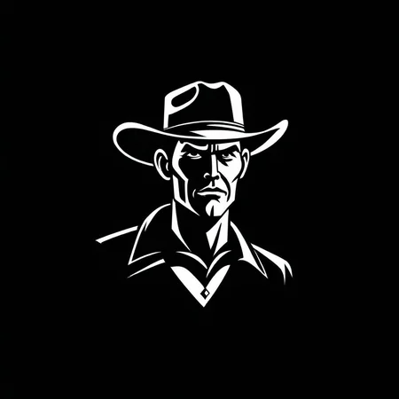 modern_logo style image of a cowboy, noir
<lora:Modern_Logo_v1.1:1.0>