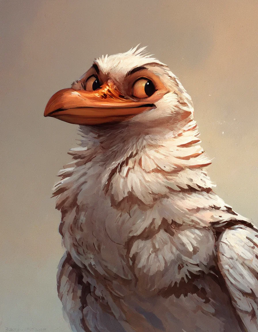 souce_furry,
puffin, white, white feathers, orange beak, looking to the right
<lora:Better_Kenket:0.8>, score_9, score_8_up, score_7_up, score_6_up, score_5_up,