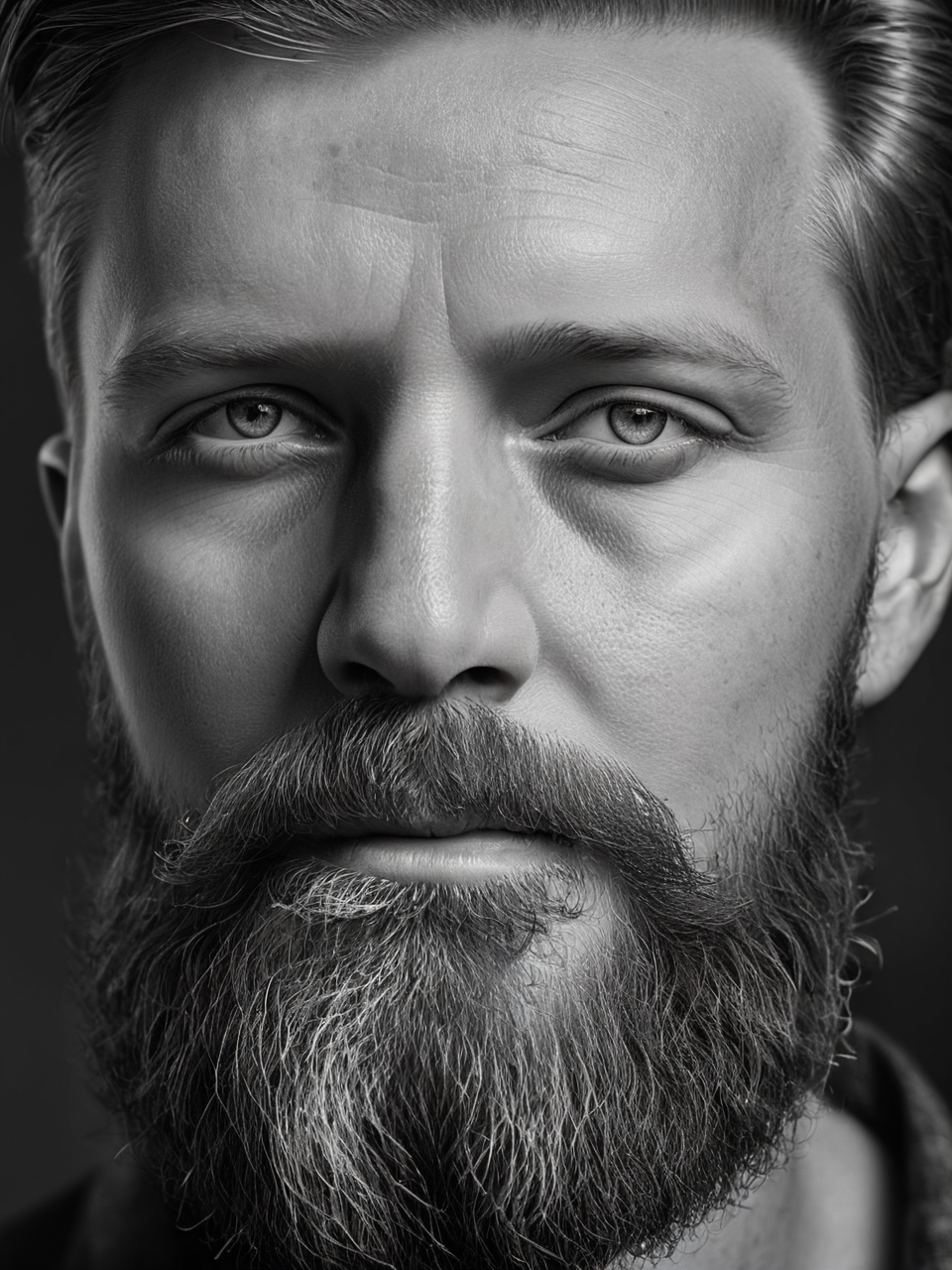 <lora:é²åä¸æ´¾@é»ç½æå½±SDXL:1>Black and white photographyï¼Gen X males, whites, Americans, direct looking. Stylish, with a well-maintained beard. Pride and contentment. At a local coffee shop. Use beard oil. ((Master work: 1.5), National Geographic Photo, Award Winning Photo, Realism, Excellent Work, Highest Quality, Rich Detail, Panorama, Clarity, High Contrast. (Film Grain: 1.4), Film Lighting, Face Close-up, Clear Pores, Black Background (Realistic: 1.2), Black and White Portrait. The best quality, masterpieces, super high resolution. ï¼