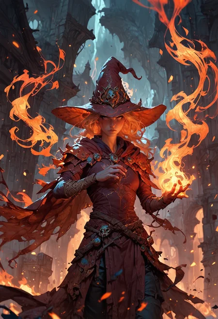 score_9, score_8_up, score_7_up, score_6_up, score_5_up, score_4_up,<lora:EpicF1reP0ny:0.8>, fire wizard, fire aura, fire magic, storm of fire