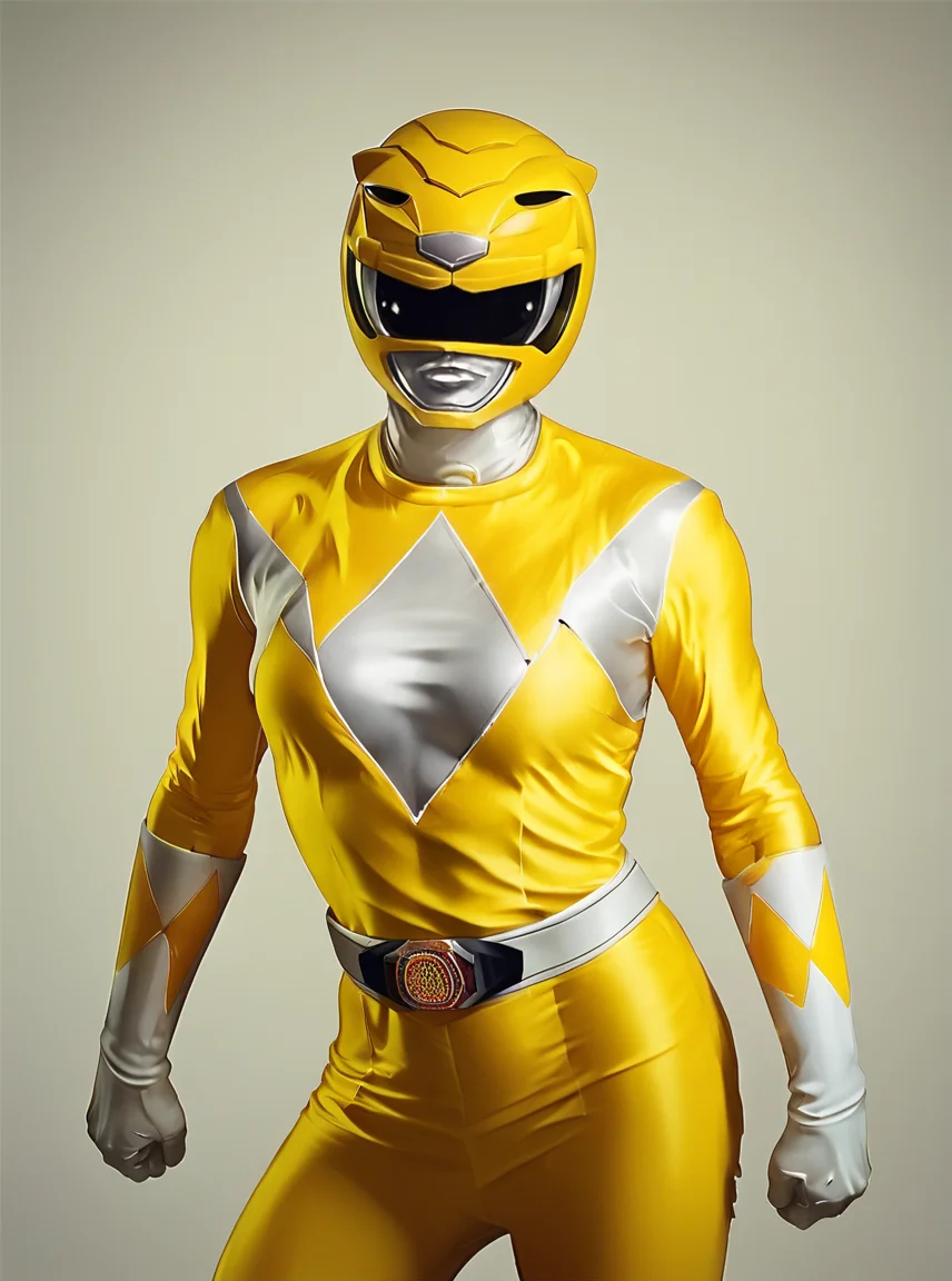 score_9, score_8_up, score_7_up, score_6_up, BREAK
tiger_ranger, woman, mighty morphin power rangers, yellow power ranger, simple background, <lora:Tiger_Ranger:1>