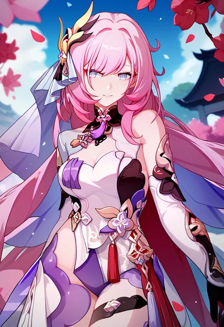score_9_up, score_8_up, score_7_up, extreamly detailed, beautiful detailed face, complex detailed background, 1girl, BREAK,
ELYSIA (HONKAI IMPACT), chinese wedding dress