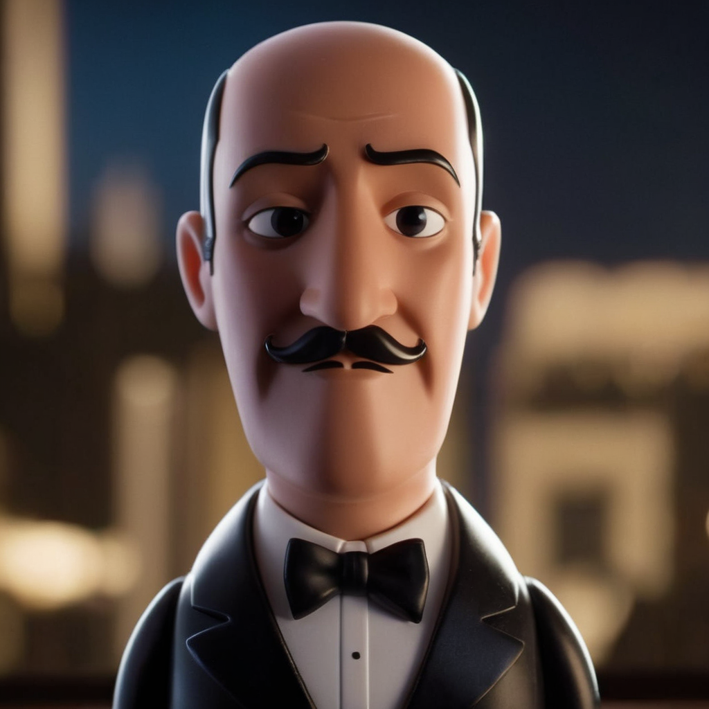 cinematic film still of  <lora:Alfred Pennyworth:1.2>
Alfred Pennyworth a cartoon man in a tuxedo and bow tie In Gotham City, shallow depth of field, vignette, highly detailed, high budget, bokeh, cinemascope, moody, epic, gorgeous, film grain, grainy