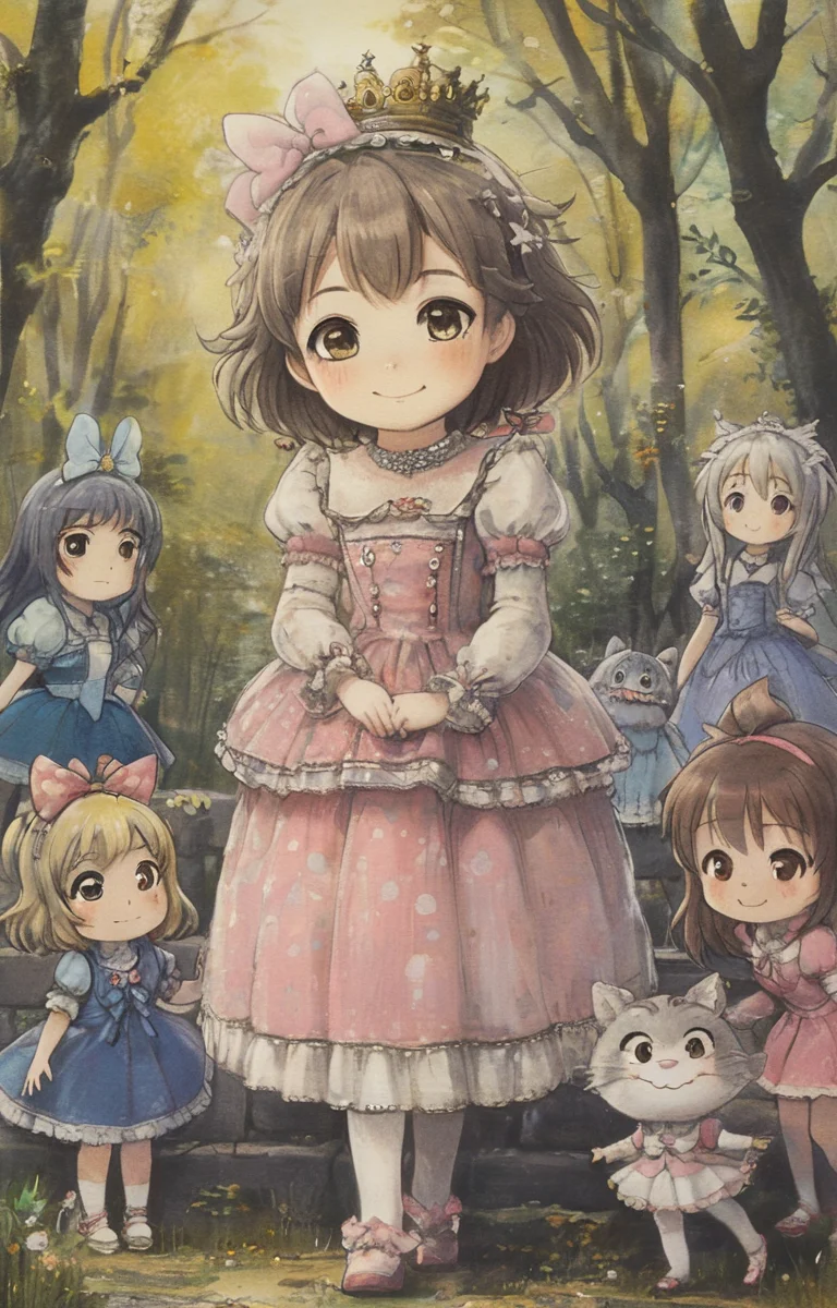 masterpiece,best quality,<lora:tbh377-sdxl:0.6>,illustration,style of Maurice Sendak
portrait of idolmaster cinderella girls,