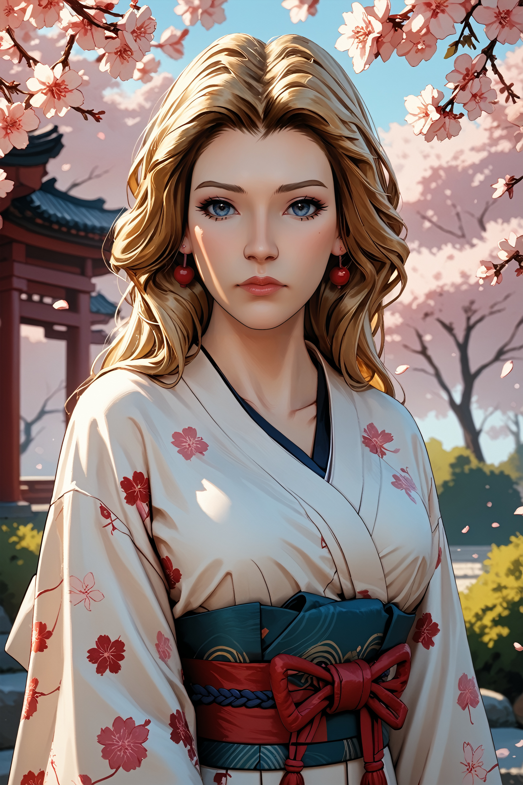 score_9, score_8_up, score_7_up,
<lora:WolfBeauty:0.8>
WolfBeauty, 1girl, long hair, blonde hair, blue eyes, looking at viewer, in a traditional kimono, surrounded by cherry blossoms