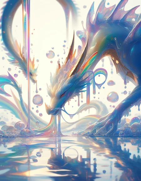 score_9, score_8_up, score_7_up, thickwater, liquid, bubbles, translucent, water, tranparent, reflection, prism. rainbow, dragon, amazing quality, best aesthetic, ((best quality:1.1)) <lora:checkpoint-e72_s504:1>