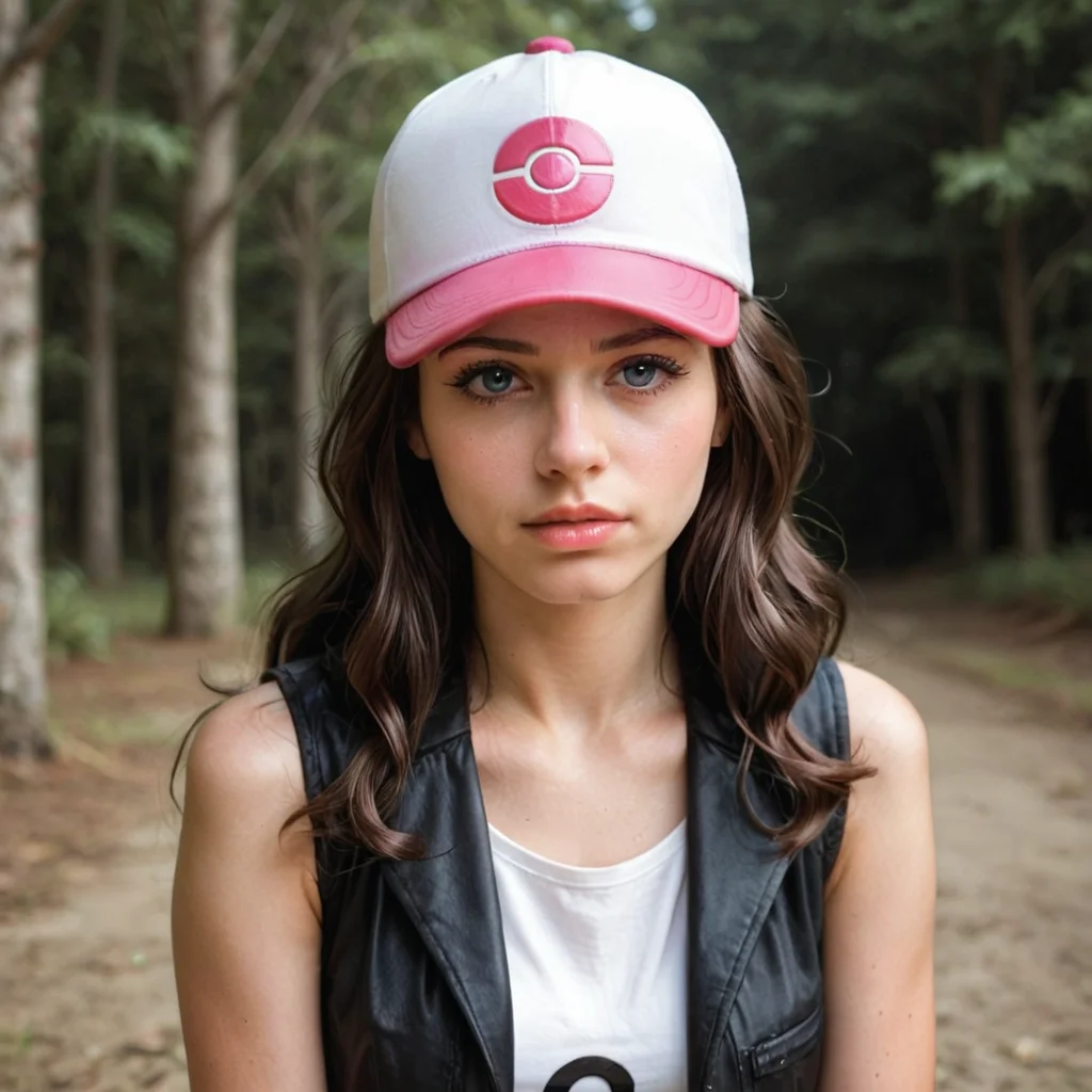 hilda from pokemon,realistic,
