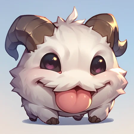 score_9, score_8_up, score_7_up, score_6_up, p0r0, no humans, animal focus, horns, <lora:Poro_v1:0.9>, full body, looking at viewer, animal, chibi,