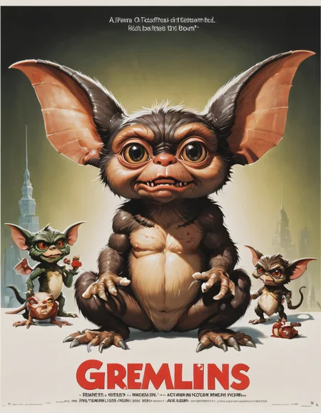 gremlins, classic movie poster