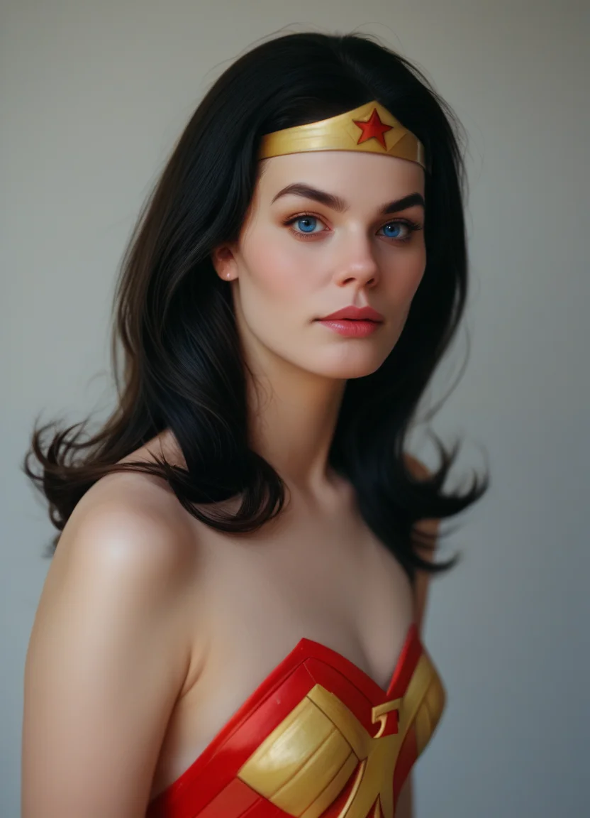 score_9, score_8_up, score_7_up, score_6_up, score_5_up, score_4_up, rating_safe, realistic looking, raw photo, photorealistic, <lora:extremely_detailed:1> extremely detailed, 
 <lora:detailed_notrigger:0.5>,
 <lora:Wonder_Woman:1> diana prince, long hair, black hair, blue eyes