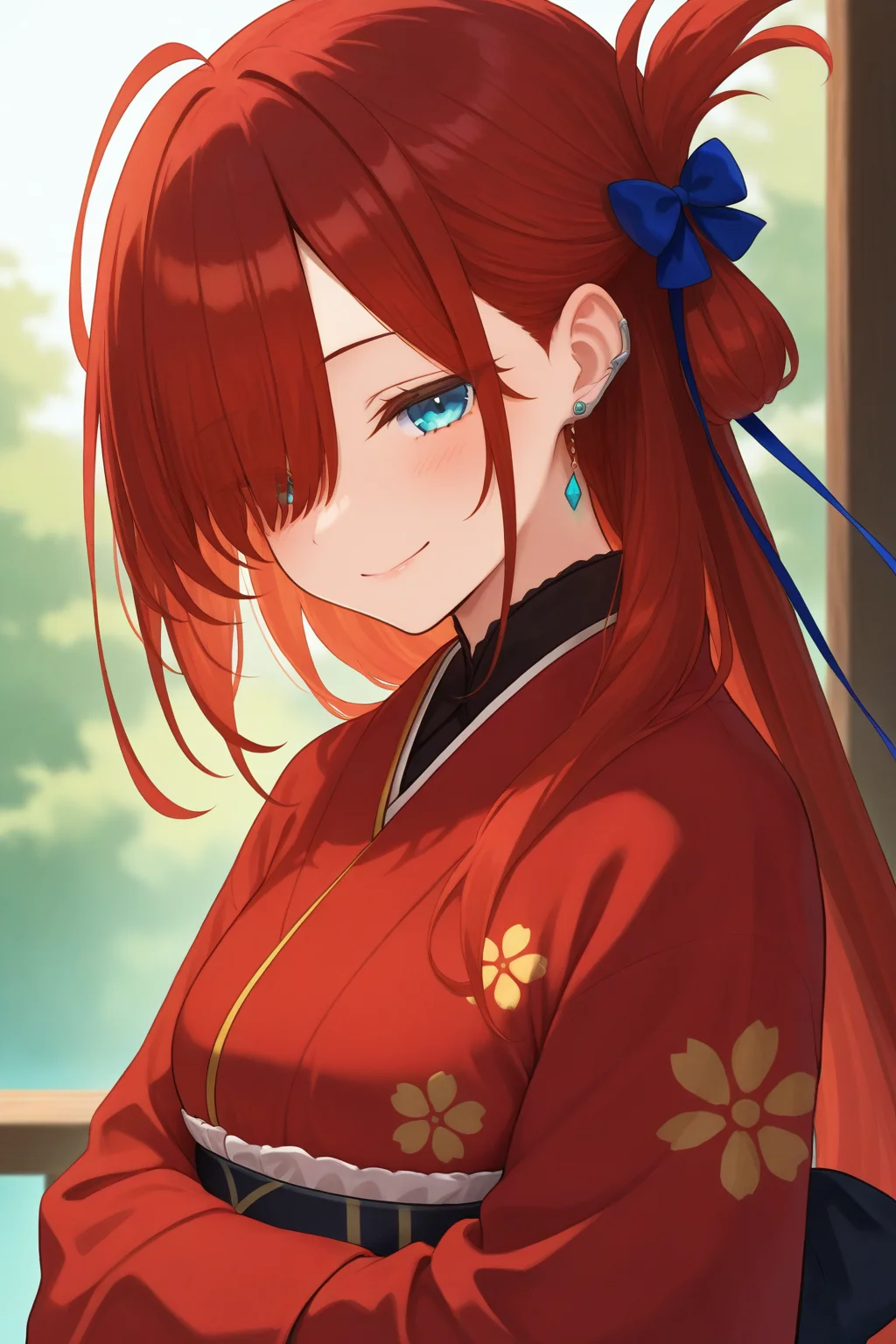 masterpiece, best quality, absurdres, safe <lora:riviere_IL:1>
1girl riviere
kimono, smile