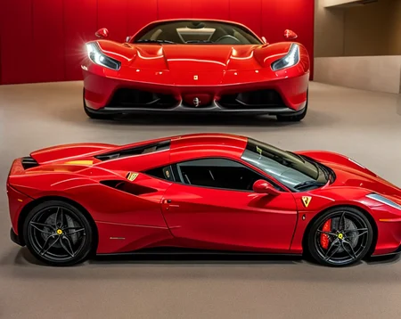 cars fantastic red, ferrari, speed, intricate detail ,dark background , HD. Photograph , in table((realism)), extremely high quality RAW photograph, ultra detailed photograph, sharp focus, high resolution, (detailed skin:1,3),high quality, film grain, Fujifilm XT3,Highly Detailed, movie, (Cinematic Photo:1.3) of (Realistic:1.3)
