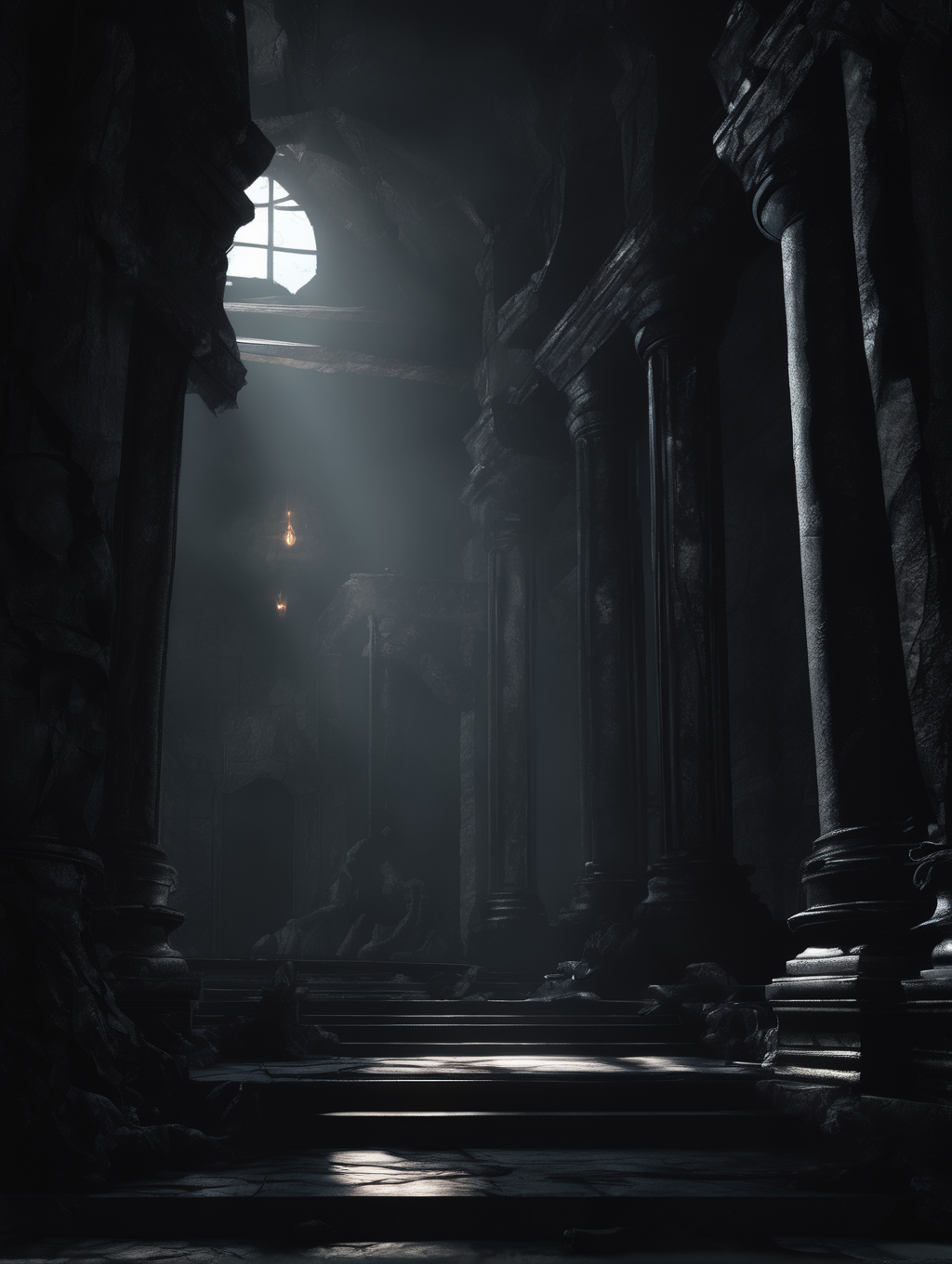 <lora:Dark Fantasy:1>Dark Fantasy - A dark and dramatic fantasy scene, with volumetric lighting and perfect composition.