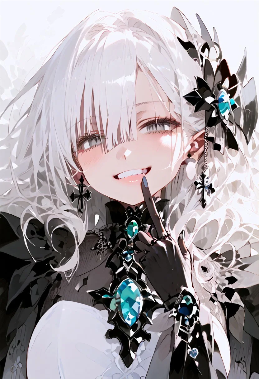 (Masterpiece:1.3), (best quality:1.2), (detailed background:1.1), (intricate details:1.1), (detailed background:1.2), 1girl, solo focus, perfect anatomy, source anime,
BREAK
(score_9, score_8_up, score_7_up), (Masterpiece), (expressive eyes), 1girl,
Automaton, colored skin, white skin, joints,
white hair, messy hair, GRAY EYES, SILVERIRIS, EYETEXTURE,
<lora:MGE_V5.0:1.2>
BREAK
erotic pose, detail background, finger near mouth,intense stare, lying on back,
edgy and dramatic fashion photography,volumetric lighting, bloom, harsh lighting, muted colors,
dynamic angle, side shot, smirk,
BREAK
NegativeDynamics,scenery,bleakfaith,hand gesture,