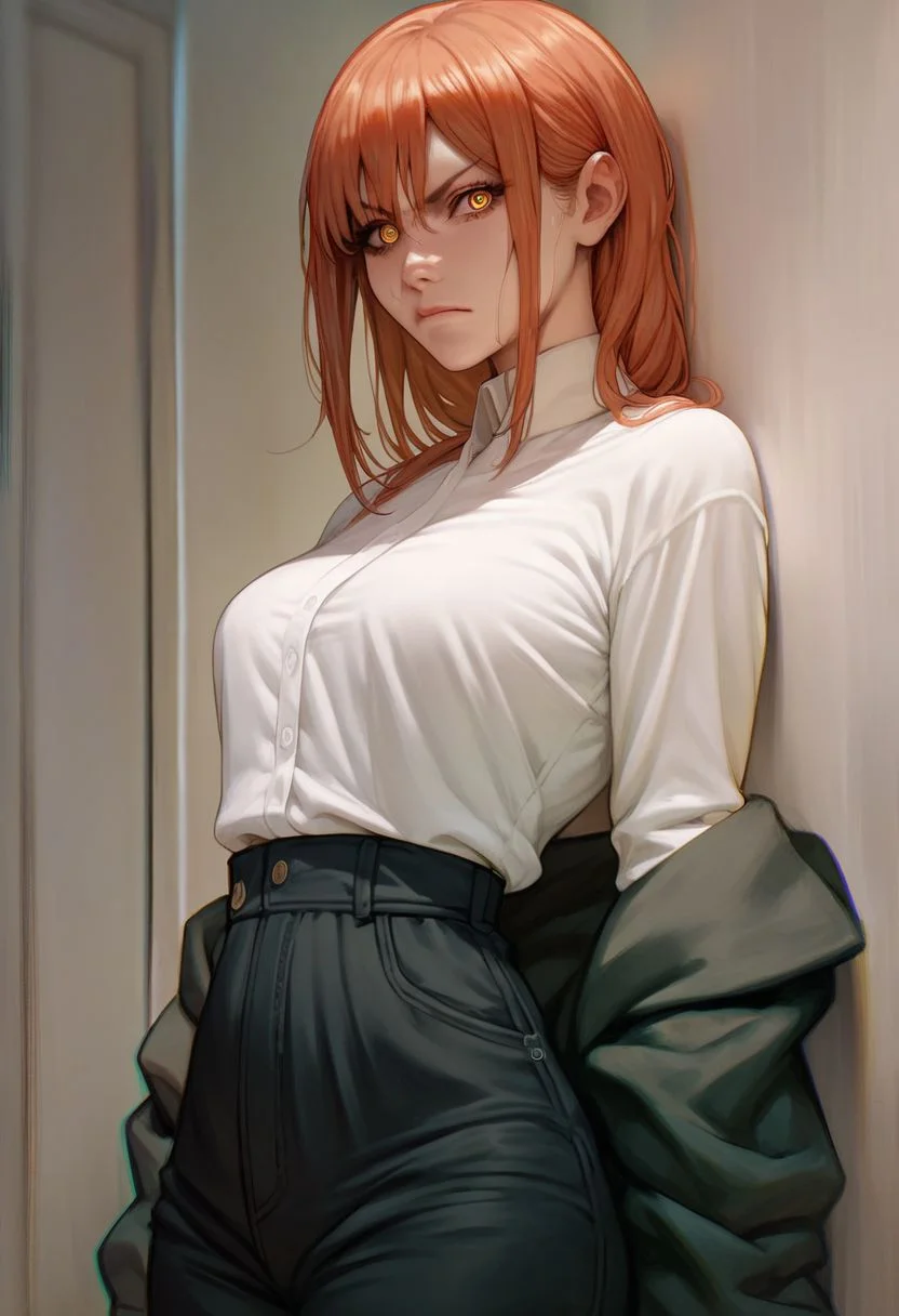 score_9, score_8_up, score_7_up, score_6_up, score_5_up, score_4_up, yoru, Chainsaw Man, standing up straight, looking at viewer, upset, <lora:AfrobullLycoXL:1>