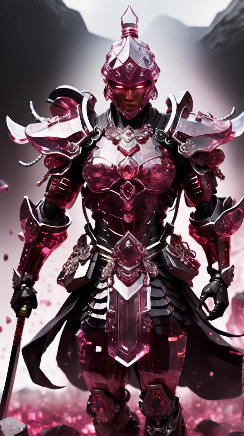 scarlem samurai on the battlefield, expressive <lora:scarlem:1>
