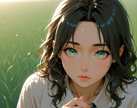 PonyScores7, source_anime, ah1, IllustriousQual, <lora:natsumi_style:0.2>, <lora:by_usakun-pony:0.2> by usakun, <lora:Akina_Bbw_Style_-_PonyXL:0.2> AkinBw
BREAK (head and shoulders)
BREAK (((a panoramic view of the rolling hills in the Cotswolds during golden hour, Lush green fields are dotted with sheep, and the warm light casts a soft glow over the landscape, The atmosphere is idyllic and serene, perfect for celebrating the charm of the English countryside)))
BREAK ((holding, wielding  Poisoned dagger))
BREAK Citrine athlete, competing in games to honor the gods and inspire the populace
BREAK 1girl, mature female, (round face:1.2), (thick eyebrows:1.3), (curvy), round-chin, caucasian, (plump face), <lora:Round_face:0.2>, <lora:ETO_OCPonyXL:0.3> eto_oc, skindentation, (plump), thick thighs, wide hips, busty, voluptuous, lips, <lora:venus body PonyXL:0.3>, <lora:shinyskin2:0.2> glistening skin
BREAK  (((curly hair), long hair, (black hair:1.4), (parted hair:1.7), messy hair, kinky curls, <lora:hairdetailpxl:0.2> hairdetailpxl))
BREAK ((half green and brown eyes), (colorful eyes), (multicolored eyes), (downturned eyes:1.4), <lora:expressive eyes:0.2> expressive eyes, <lora:eyedetailpxl:0.2> eyedetailpxl, <lora:Eyes_High_Definition:0.2> EyesHD)
BREAK ((/:/|,  <lora:Expressive_H:0.2> Expressiveh, <lora:Emotional_Anime_Expressions_PonyXL_Concept:0.2> emotional, <lora:Best_Facial_Expression_LoRA_PONY:0.2>, looking at viewer, <lora:Detailed expressive EXEV style -XL Pony V1.0:0.2> FaceDetail))
BREAK <lora:xl_more_art-full_v1:0.2>, <lora:aesthetic_anime_v1s:0.2>, <lora:EpicF4nta5yXL:0.2>, <lora:detailxl:0.2> detailxl, <lora:Fant5yP0ny:0.2>, best quality, amazing quality, best aesthetic, absurdres, illustration, Volumetric_Lighting, ultra-detailed, very aesthetic, intricate details, 8k, masterpiece, best_quality
BREAK Stable_Yogis_PDXL_Positives, AS-Adult, <lora:Complicated fantasy portrait - XL Pony V2.0:0.2>, bad-hands-5, <lora:HDA_Detailer:0.1>, HDA_FatGirlXL