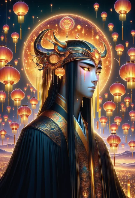 hyper detailed masterpiece,realistic,DonM1un4rN3wY34rXL fusion of dwellers of twilight in weeping, <lora:myLora\DonM1un4rN3wY34rXL-000006:.8>,