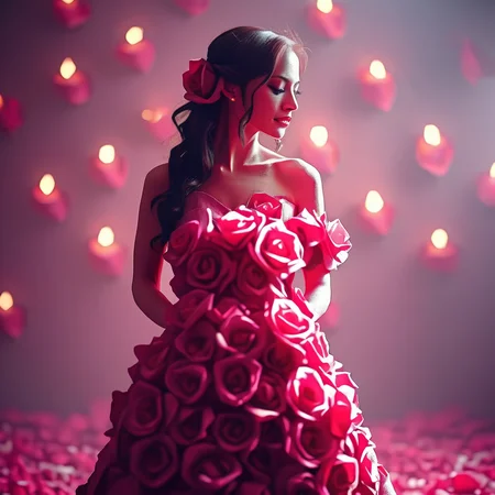 rosifex bride made of rose, cinematic, professional photo<lora:rosifex :1>