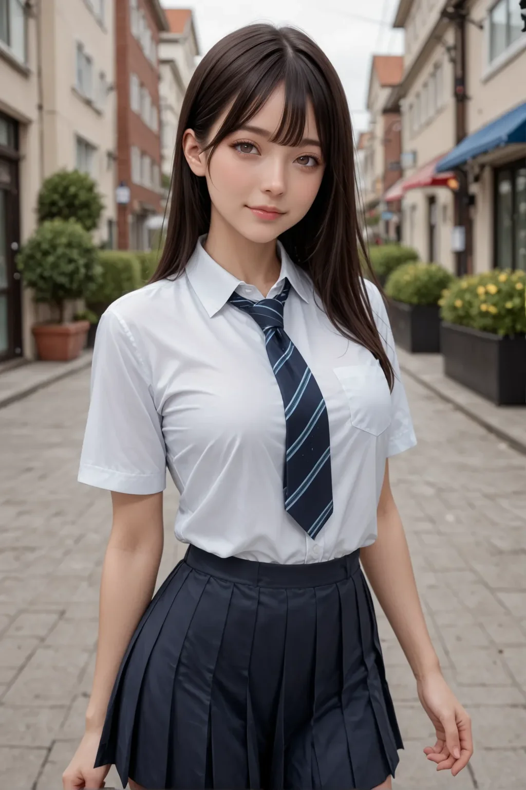 masterpiece, best quality, amazing quality, very aesthetic, absurdres, newest, blurry background, realistic,
1girl, cowboy shot, looking at viewer, school uniform, cute face, light smile,
<lora:aidmahyperrealism_IL:0.6> aidmaHyperrealism <lora:Beautiful_Girls_V4:0.6> btiflgrlsnrv4 <lora:japanese_girl_v1.1:0.6> jpn-girl