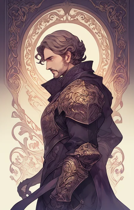 masterpiece,best quality,<lora:tbh33-sdxl:0.9>,illustration portrait of noble man