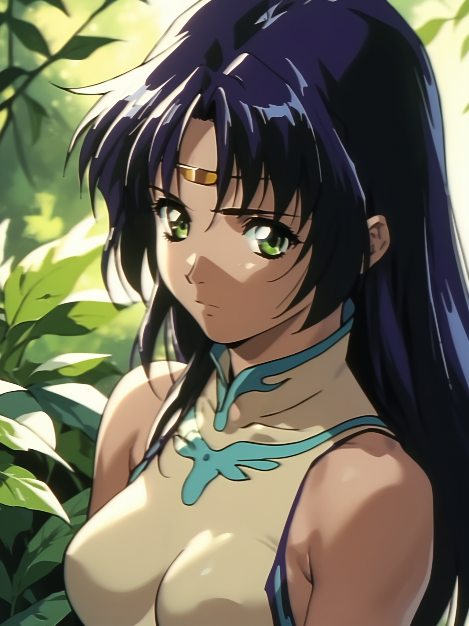 <lora:happy_tentacle-maria-v0.2-000010:1>, ht_maria, circlet, medium breasts , cowboy shot, 1girl, (petite:1.2), solo focus, sad, (looking at viewer:1.1), outdoors , backlighting, (depth of field:0.8), , <lora:Shed_The_Skin's StS_age_slider_v1_initial_release:-1>, score_9, score_8_up, score_7_up, score_6_up, score_5_up, score_4_up,