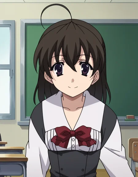 score_9, score_8_up, score_7_up, source_anime,
sekaisaionji, <lora:sekai-saionji-ponyxl-lora-nochekaiser:1>,
sekai saionji, black hair, brown eyes, ahoge, smile,
skirt, thighhighs, school uniform, shoes, black thighhighs, zettai ryouiki,
indoors, classroom,
looking at viewer, cowboy shot, dynamic pose,