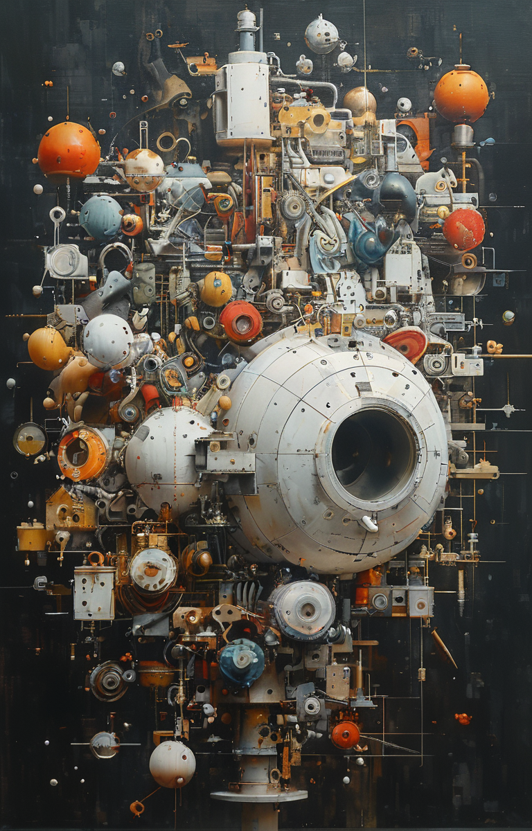 masterpiece,best quality,<lora:tbh244-sdxl:0.9>,illustration,style of Exploded assembly
 animals