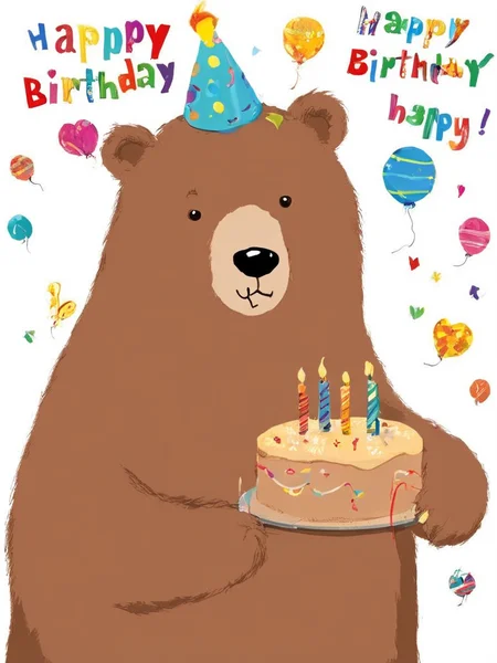 <lora:SDXL_Happy_Birthday_Sa_May-v7:1> Happy Birthday! bear