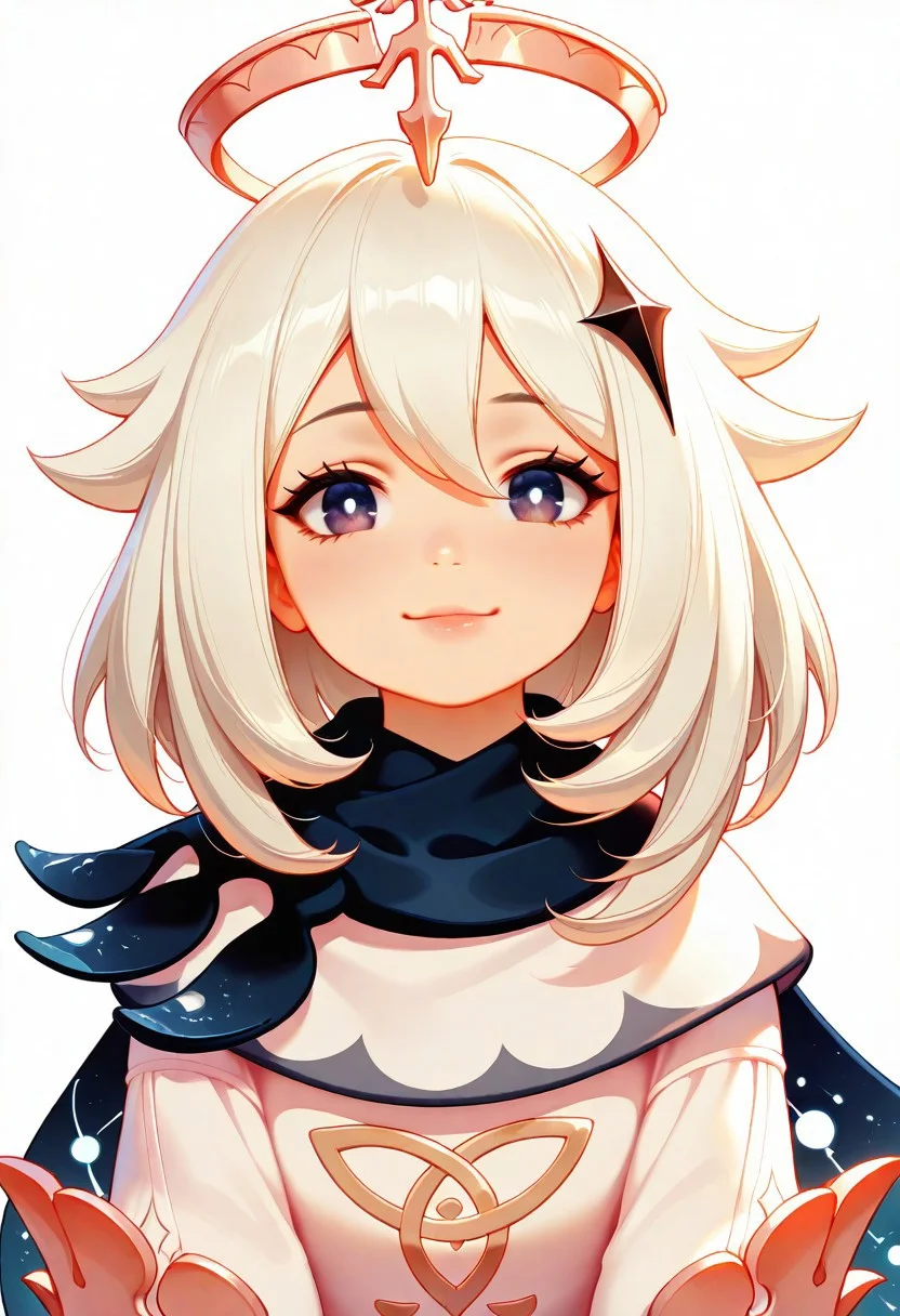 masterpiece, best quality, amazing quality, very aesthetic, (flat colors:1), (Artist:Tsuaii:1), (relaxed:0.5), (smiling:0.5), looking at viewer, (seductive:0.5), dynamic lighting, upper body,
Paimon_(Genshin_Impact)
simple white background,