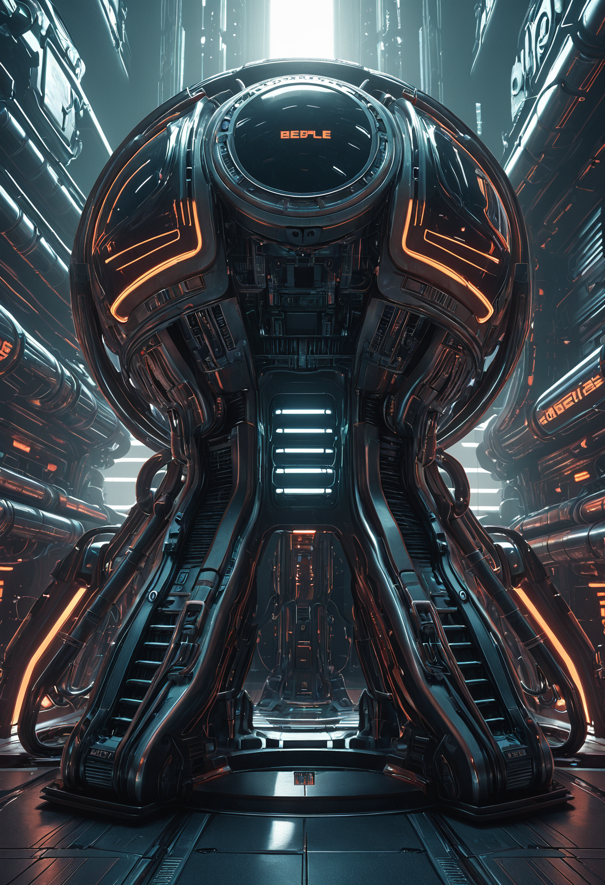 professional 3d model <lora:Beeple_retrofuturism-000005:1>,Beeple style,retrofuturism, . octane render, highly detailed, volumetric, dramatic lighting