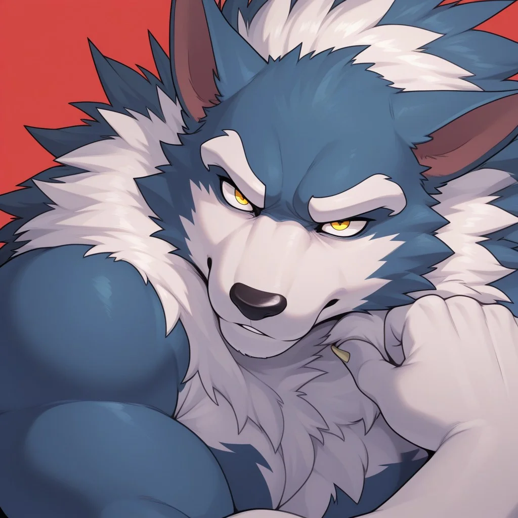 masterpiece, best quality, amazing quality, solo, 1boy, Jon Talbain, bara, yellow eyes, close up,