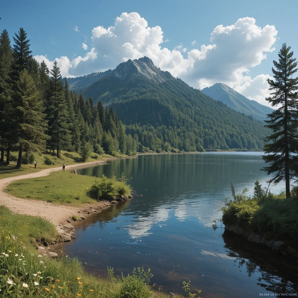 High resolution, masterpiece,4K,
score_9, score_8_up, score_7_up, score_6_up, score_5_up, score_4_up,
Outdoors,lake,afternoon,