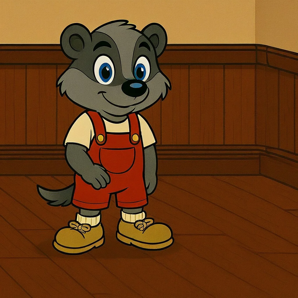 Playing, tail, furry male, Indoors, Wooden Floor, Light Brown Shoes, Rory Winters, Blue Eyes, simple background